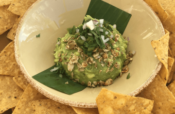 Avocado appetizer at Frontera restaurant, Disney Springs.